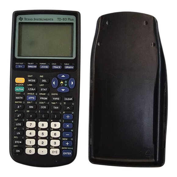 Texas Instruments TI-83 Plus Graphing Calculator Black With Cover TESTED WORKS - Picture 2 of 10